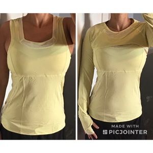 Lululemon 2 piece running tank long sleeve
